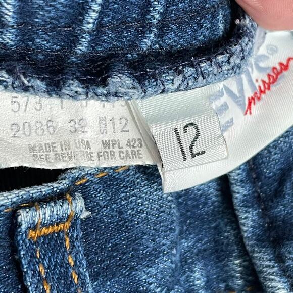 Vintage 70s Levi's Orange Tab Jeans Straight Leg Paper Tag Missus 12 Modern 2/4 - Picture 12 of 14